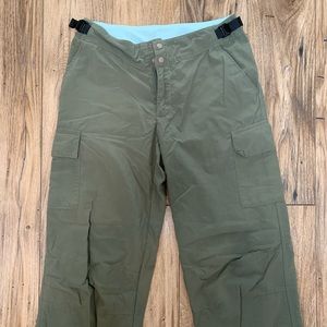 Patagonia Green Adjustable Waist Hiking Adventure Trekking Pants
